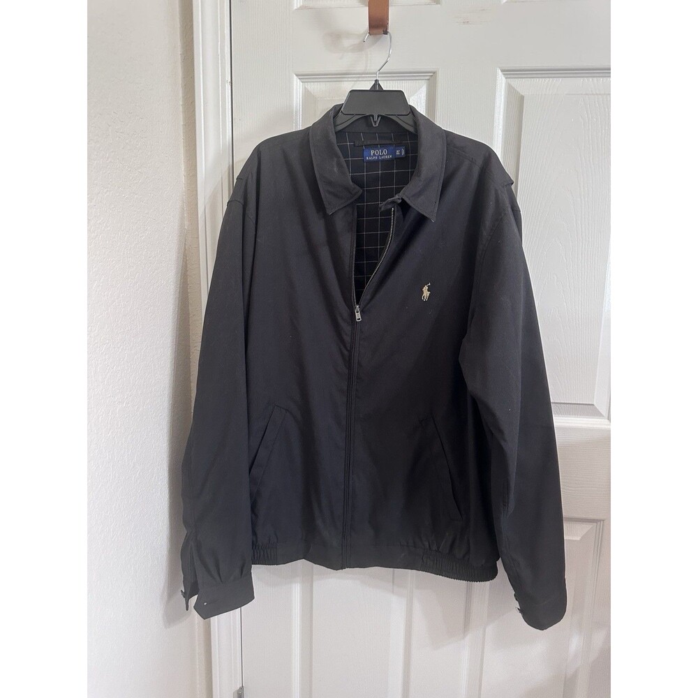 Polo Ralph Lauren Men’s Fully Lined Black Jacket Size XLT Preppy, Old School